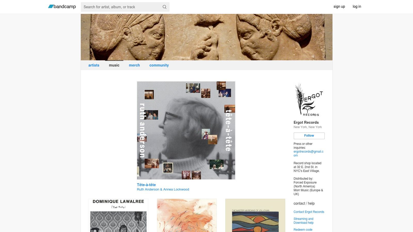 Ergot Records (East Village, NYC)